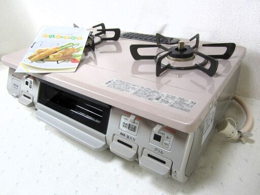 Rinnai リンナイ RT64MHR2 都市ガス グリル付 ガステーブル ガスコンロ 右強火 片面焼き 水無しグリル 動作OK 説明書付き