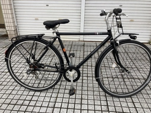 【クロスバイク】美品❗️ブリヂストン製　MarkRosa 27インチ　外装6段変速　前後キャリア付　前後タイヤ、チェーン新品❗️若林自転車　膳所店　SALE中❗️