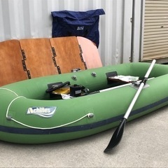 E303◇アキレス◇ローボート◇ゴムボート◇手漕ぎボート◇全長約250cm◇幅約120cm◇レジャー・釣り等
