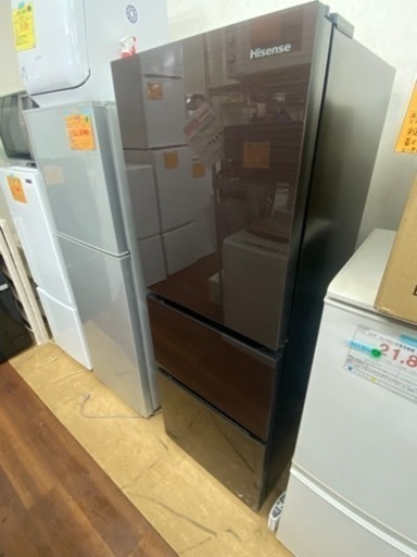 3ドア冷蔵庫  真ん中野菜室 自動霜取り ガラスドア　リサイクルショップ宮崎屋佐土原店R6.4.23