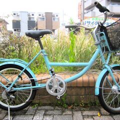 中古自転車 ASPHALT ミニサイクル 自転車 実用 6段変速...