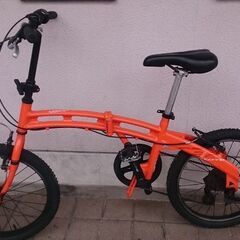 ☆ジモティ割あり☆ ドッペルギャンガー 折りたたみ自転車 赤