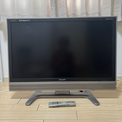 決まりました　テレビ　37型　AQUOS