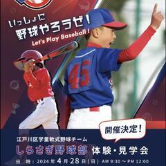 ⚾「しらさぎ」学童野球体験練習会⚾