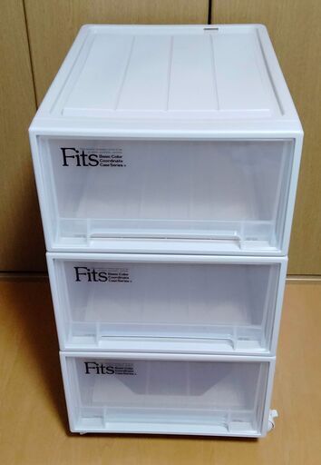 Fits衣類ケース3個セット＋同色キャスター
