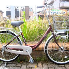 美品 中古自転車 Maruishi ママチャリ 自転車 24イン...