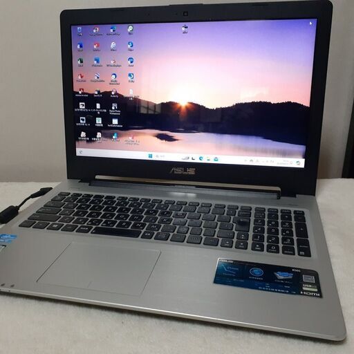 【お取引中です】ASUS　K56C　15インチ　薄型　i7　8GB　SSD（256）　office2021　カメラ　Wi-Fi　マルチ　テンキー　Windows11