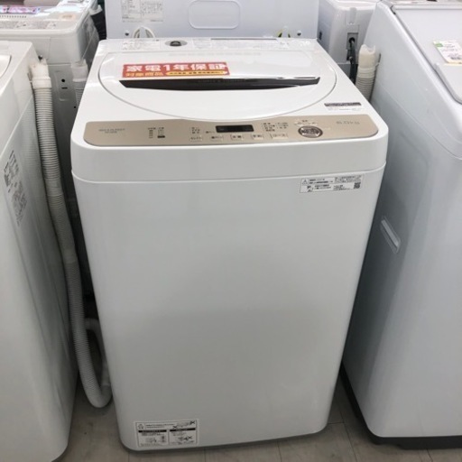 安心の1年間保証付き！SHARP全自動洗濯機2021年製6.0kg【トレファク堺福田店】