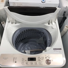 安心の1年間保証付き！SHARP全自動洗濯機2021年製6.0kg【トレファク堺福田店】