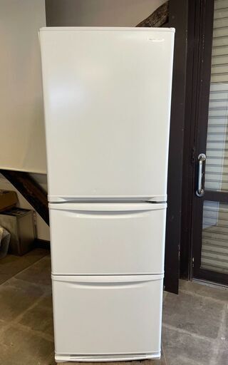 パナソニック　2021年製　335L　右開き　自動製氷有り　冷蔵庫　NR-C342C-W