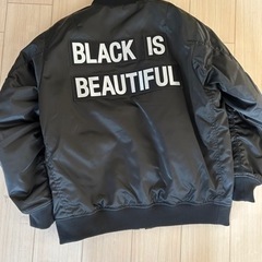 BLACK IS BEAUTIFUL DOWN BOMBER JACKET