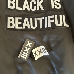 BLACK IS BEAUTIFUL DOWN BOMBER JACKET
