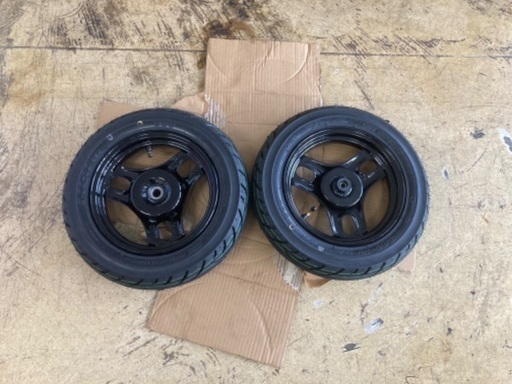 トゥデイ ディオ 前後、新品ホイール、新品タイヤセット ホンダ