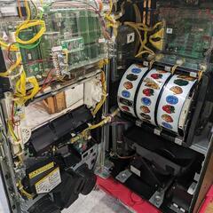 パチスロ実機 押忍！サラリーマン番長 コイン不要機 ID：126-012613-007