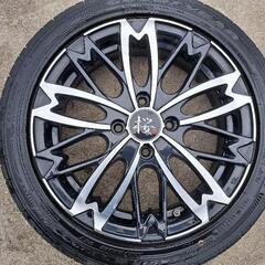 軽乗用車用　和道桜　5分咲き　15インチアルミホイール4本セット　タイヤおまけ付き