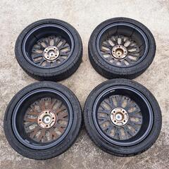 軽乗用車用　和道桜　5分咲き　15インチアルミホイール4本セット　タイヤおまけ付き