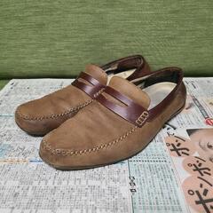 flexi 29～30.0cm スリッポン 革靴 茶色 ブラウン