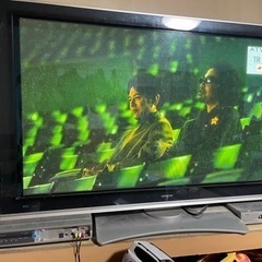 取引中！55型！特大画面！HITACHI プラズマテレビ　…