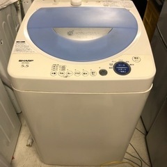 ［訳あり・お買い得品］2004年製 SHARP 全自動洗濯機5.5kg