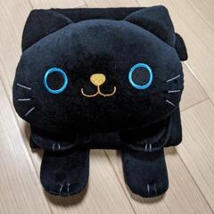 【美品used】黒猫のトイレットペーパーホルダー