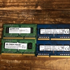 【中古】ノート用DDR3メモリ 2GB×4セット