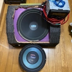 1000w サブウーファーアンプ オーディオ フルセット