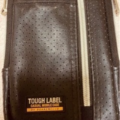 TOUGH LABEL 多機能小物ポーチ　革