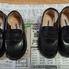 子供用フォーマル靴(黒)お揃い15センチ、16センチセット