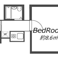 【家具家電付き】【敷金・礼金・仲介手数料なし】平林駅から5…