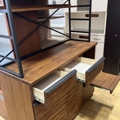 6/23値下げしました！🚢西海岸スタイル🚢 unico ウニコ SWELLA スウェラ キッチンボード レンジボード 食器棚 収納棚  W1200 アカシア材 NO.873