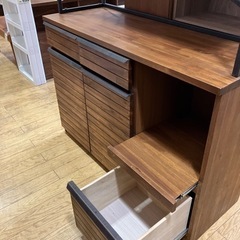 6/23値下げしました！🚢西海岸スタイル🚢 unico ウニコ SWELLA スウェラ キッチンボード レンジボード 食器棚 収納棚  W1200 アカシア材 NO.873