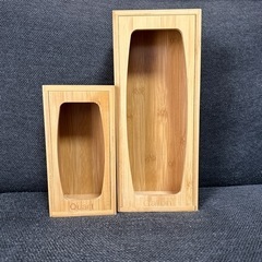 オシャレ　IKEA ジップロックケース　竹素材
