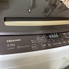 取引中【値下げしました】 2022年製・8kg洗濯機(5月末お渡し)