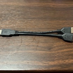 USB変換ケーブルとL字コネクター
