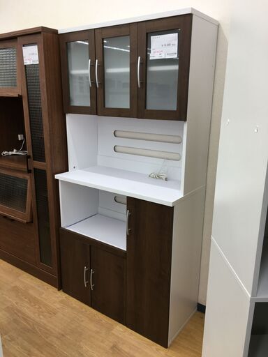 ★ジモティ割あり★  キッチンボード  W90×D42×H180 クリーニング済み SJ5504