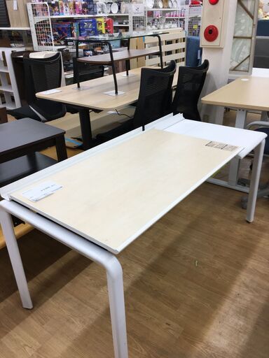 ★ジモティ割あり★ KOKUYO コクヨ オフィスデスク  W145×D69×H72-84 クリーニング済み SJ5516