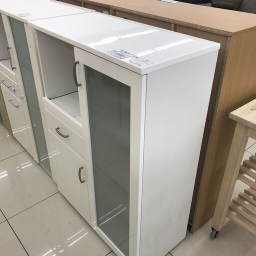 ☆ジモティ割あり☆ NITORI レンジボード ホワイト H115.5×D42×W80