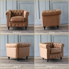 アンティーク風 家具 ソファ 1人掛けソファ