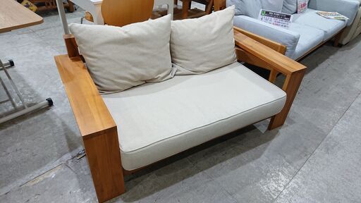 unico｜BREATH｜ウニコ｜ブレス｜チーク無垢材｜廃盤品｜2人掛ソファ