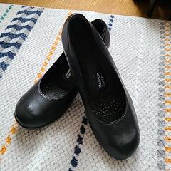 新品 未使用 黒 ブラック 靴 パンプス