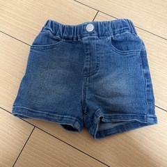 デニムショートパンツ　100cm