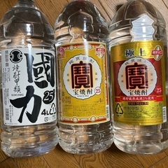 焼酎　宝焼酎　國力　25° 3本セット（未開封）