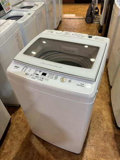 ✨安心の分解洗浄済✨AQUA 2019年製 7.0Kg 洗濯機 AQW-GV70H（W） 【愛市I4S032555-104】
