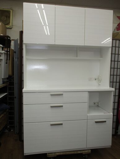 R078 NITORI SORRELキッチンボード、シリーズ、キッチンボード、食器棚、幅120cm Used・美品