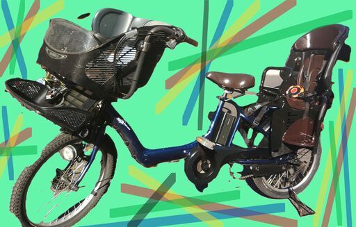 ｄ36土日もお子様と土足のまま、いろいろなタイプの電動自転車のご試乗可能です。  ️電動自転車・リサイクル専門店　　ご試乗をしてから、ご購入できます。  ２０インチ、チャイルドシート、２人乗り、３人乗り、１人乗り電動自転車  バカ良心的な電動自転車屋１００日間・安心の無料点検・️無料交換保証サービス付き  後ろチャイルドシートを大きめのかごに変更のオプション無料です。  バッテリーは新品の９０％以上の性能です。  １回の充電で３０Ｋｍ程度走行