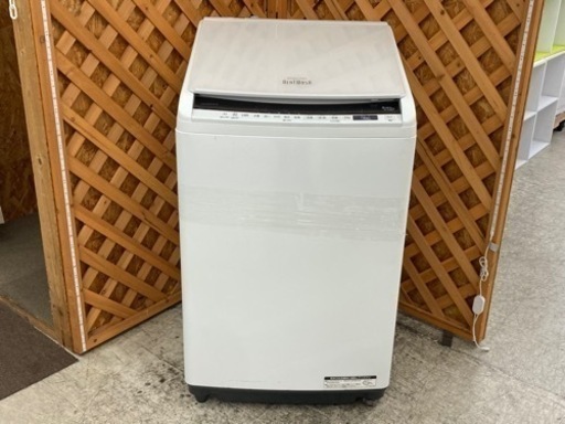 【愛品館江戸川店】保証充実　日立　2019年製　8.0kg全自動洗濯乾燥機　BW-DV80E