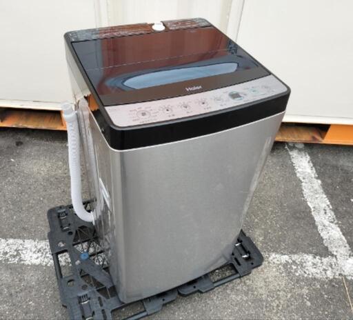 ☑︎ご成約済み■特価■2022年製■Haier ハイアール 5.5kg簡易乾燥全自動洗濯機 URBAN CAFE SERIES ステンレスブラック JW-XP2C55F