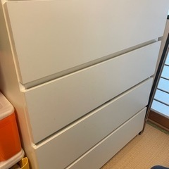 IKEAチェスト　たんす　4段2点セット