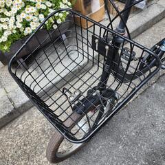 ママチャリ 20インチ 3変速 自動ライト カゴ 付き 黒 配達可能