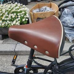 ママチャリ 20インチ 3変速 自動ライト カゴ 付き 黒 配達可能